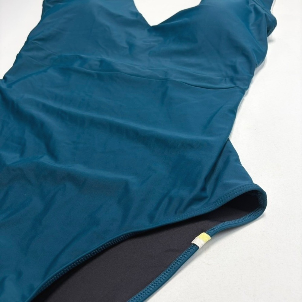 Summersalt Long Torso Ruffle Backflip One Piece Swimsuit 10LT Seaglass Seaweed - Picture 11 of 13